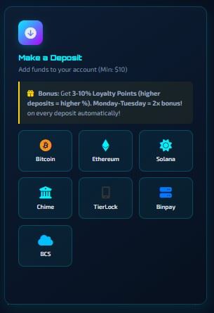 Deposit step 1